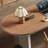 Cream-colored solid wood desk with a simple design