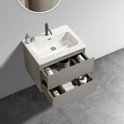 Meuble-lavabo mural 24 po avec lavabo