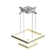 Adyleigh 2 - Light Dimmable LED Kitchen Island Square/Rectangle Chandelier