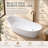 Dune 68'' x 34'' Soaking Solid Surface Bathtub-22940783
