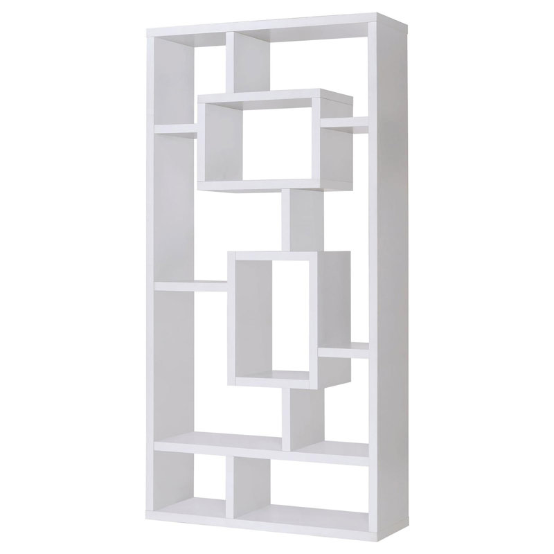Bibliothèque à 10 tablettes, Blanc