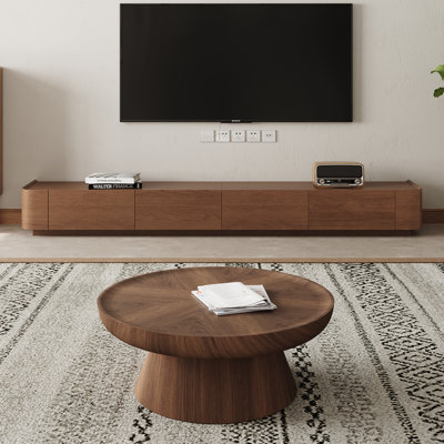 Round Coffee Table And 94.5" Tv Stand