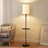 Tray Table Dimmable Floor Lamp with USB