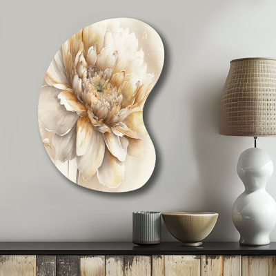 Pierson - Asymmetrical Floral Metal Wall Decor, Freeform Metal Wall Sculpture Print