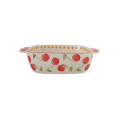 Stoneware Cherry Baker with Artisan Handles