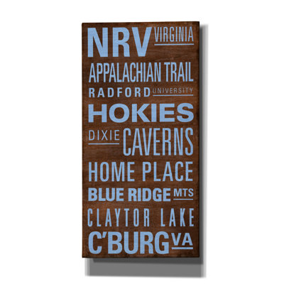'Nrv Text' by Art Licensing Studio Canvas Wall Art