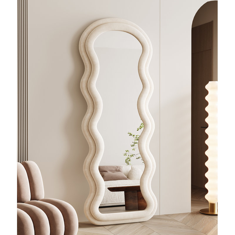 Miroir pleine longueur Christye, Rond arrondi