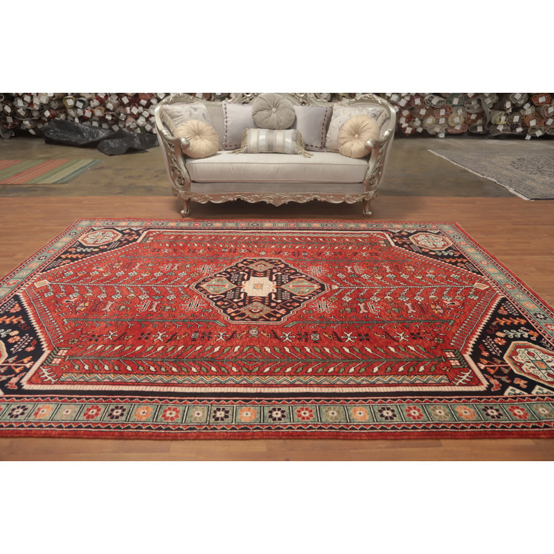 Vegetable Dye Oriental Afghan Area Rug 8x11