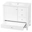 Meuble-lavabo de salle de bain avec lavabo et tiroirs, meuble-lavabo autoportant avec plateau en céramique et tablettes de rangement-663580982-663580980