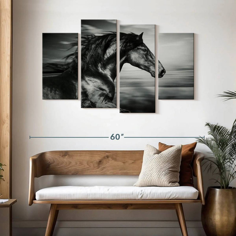 Thoroughbred, 32" H x 52" W