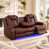 Burgundy Faux Leather