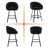 Absalom Modern Swivel Upholstered 26.6" Sherpa Counter Stool with Metal Frame-839629862-830408050