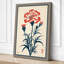 Carnation in Red Botanical - Wrapped Canvas-205798770-205798774