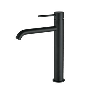 Grand robinet de salle de bain pour lavabo de salle de bain, robinet de salle de bain monotrou moderne à poignée simple
