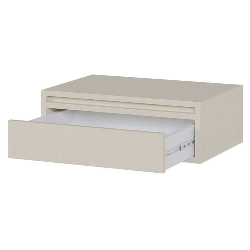 Akhi 50cm W Manufactured Wood Bedside Table, Beige