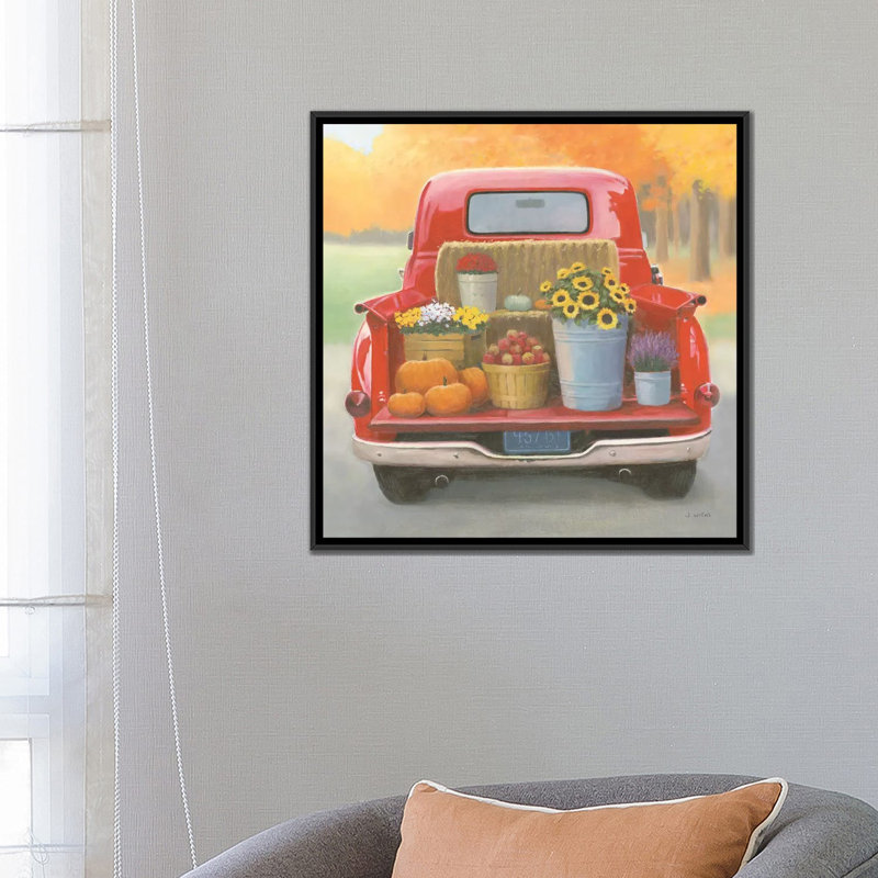 « heartland harvest moments i », reproduction sur toile, H 26 po x l 26 po x P 1,5 po, Toile avec cadre noir, Pas de tapis