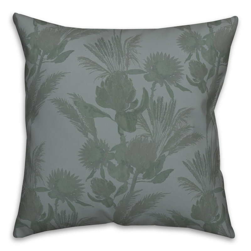 Coussin décoratif en polyester / mélange de polyester, Bleu