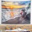 Tapisserie «Seashore Sandy Shore at Sunset»-28488618