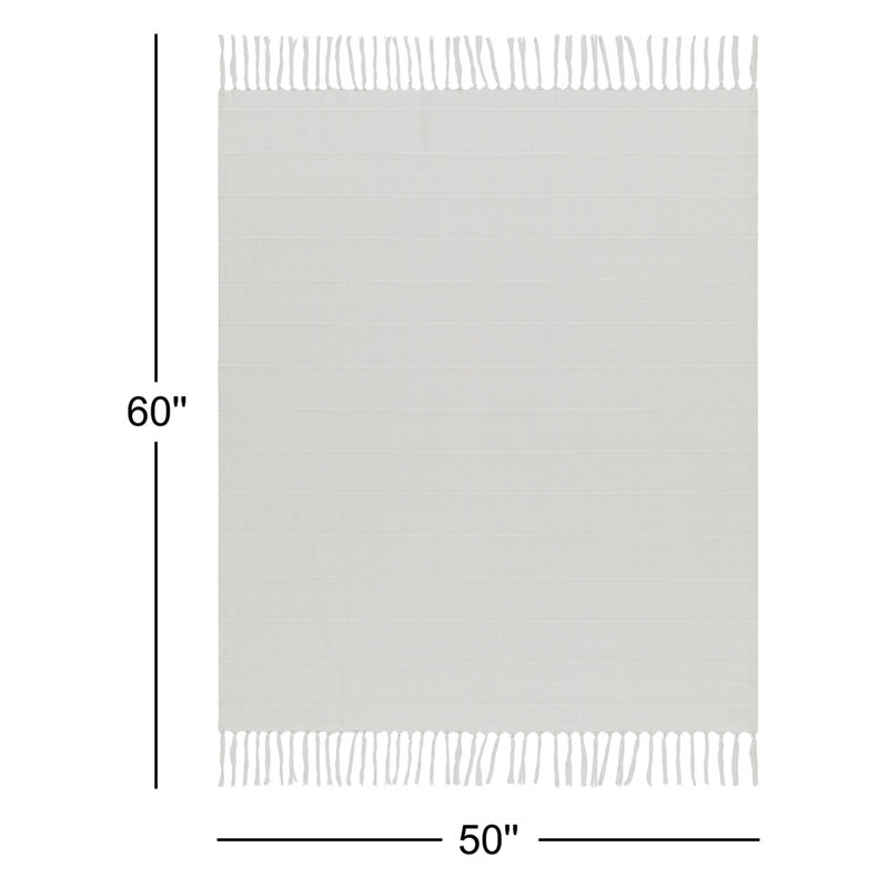 Becki Owen x Livabliss Prolo  Cream Handmade Throw Blanket