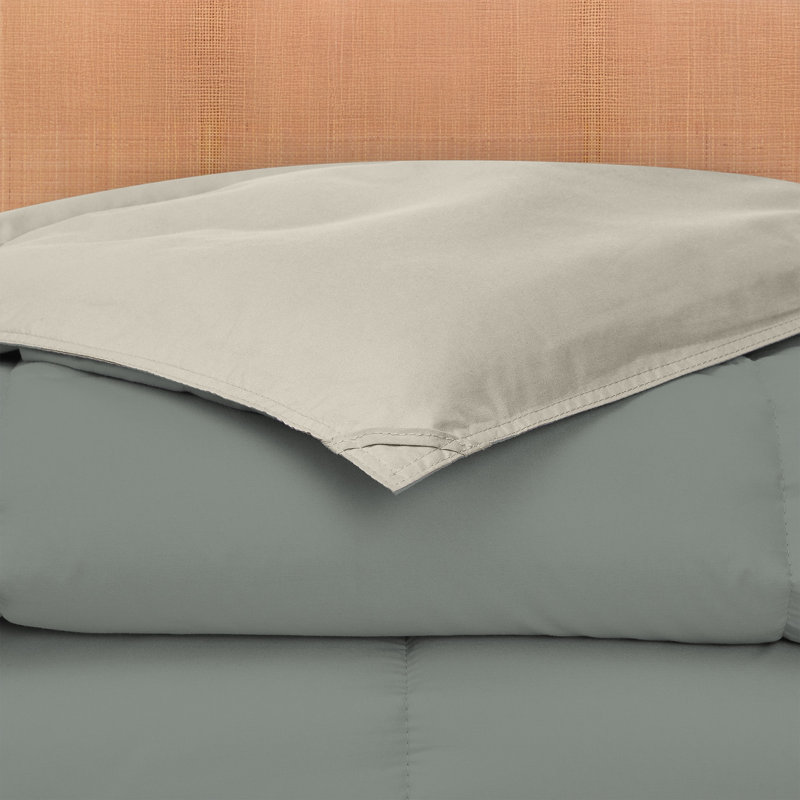 Modern Threads Comforter Duvet Insert, Reversible Quilted Down Alternative Comforter with Corner Tabs, All Season Bedding