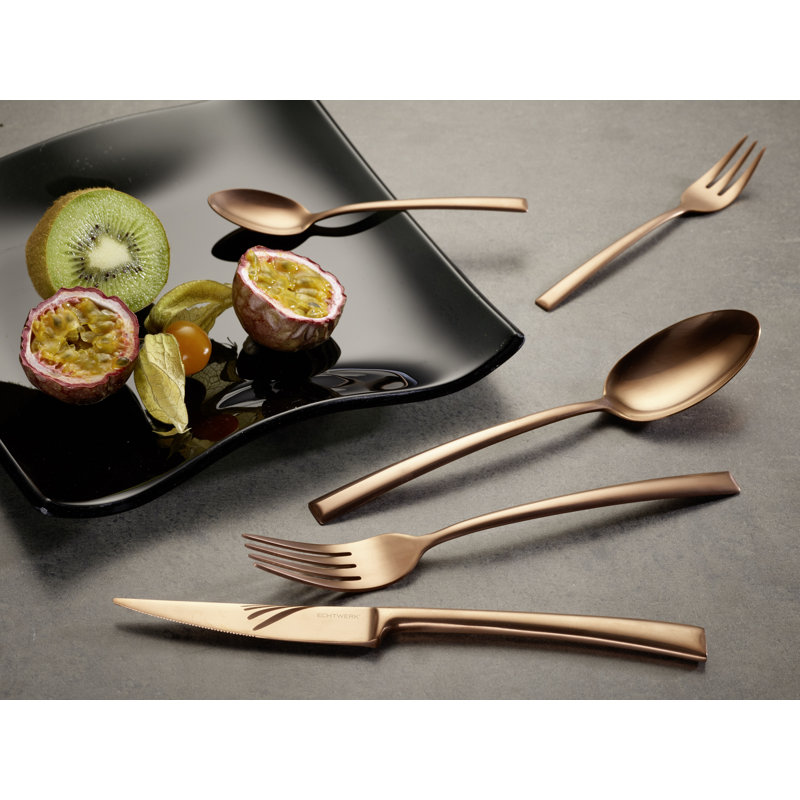 Avelino 30 Piece Cutlery Set, Service for 6, Antique bronze