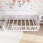 Lit simple en bois avec garde-corps-22686621