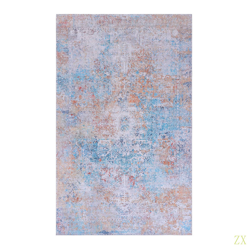 MAVAL Washable Rug 6X9 Area Rug (6' X 9'), Rectangle 6' x 9'