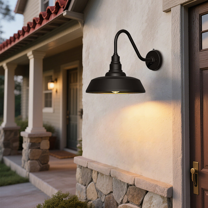 Outdoor Barn Light, 15" H x 15" W x 18" D