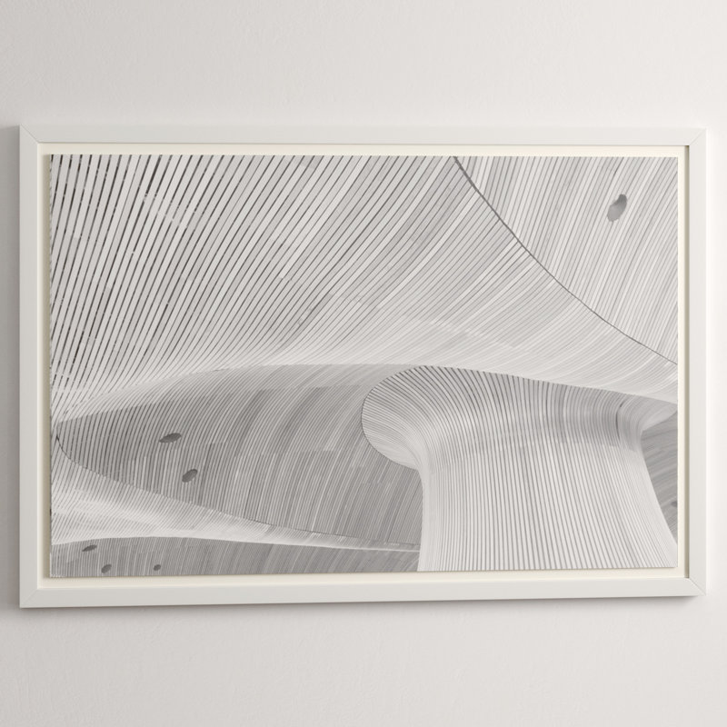 Architectural Moment 7' Framed Photographic Print on Glass