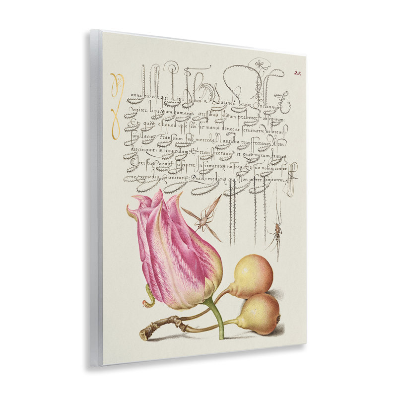 Art mural sur feuille de lis en herbe par June Erica Vess