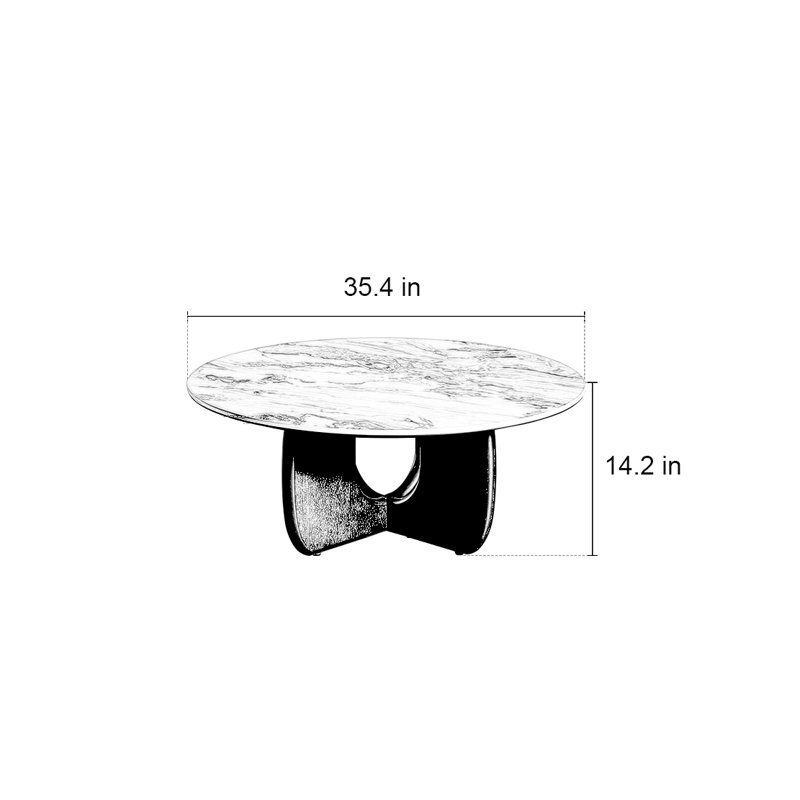 Table basse ronde