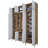 Modern Hall Stand with Walnut & White Finish, 70.9 x 94.5 x 14.8 inches | 100% Melamine Coated E1 Quality Chipboard, Thickness: 0.7 inches | Stylish Storage Solution for Entryway, Durable & Elegant Design