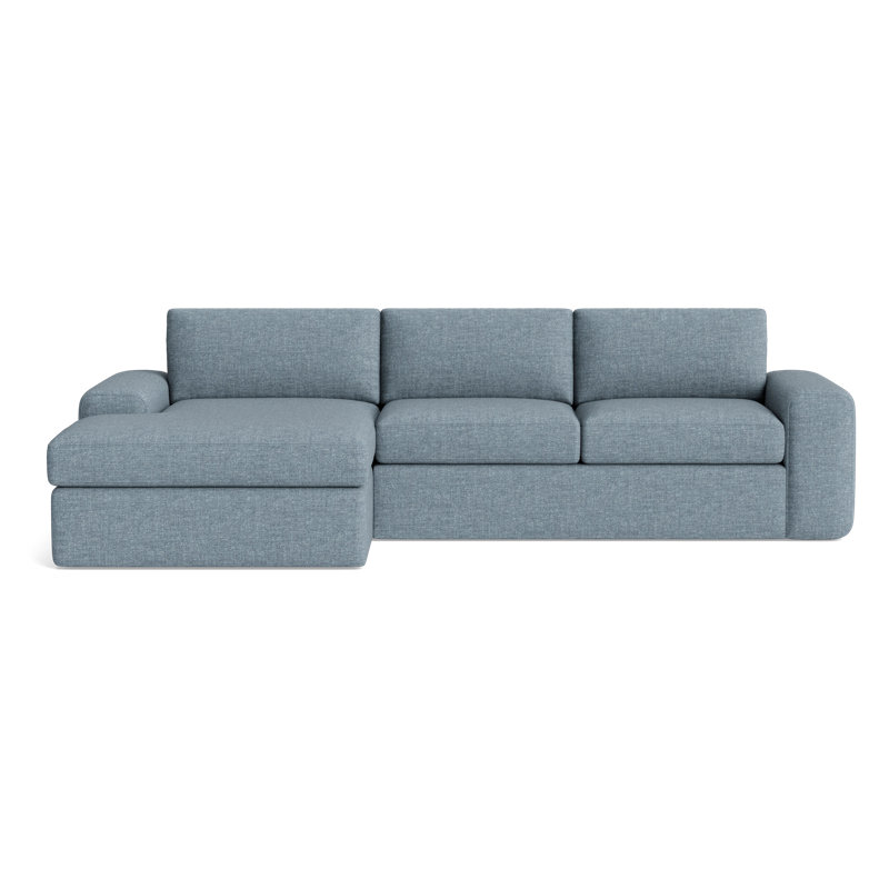 The OG Sectional, Left Hand Facing, Basil PolyPerformance Weave - Basilester Blend