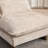 Stylish Upholstered Armless Lounge Chair, Single Sofa With Cushions, Combinable Single Sofa Module-2024820063