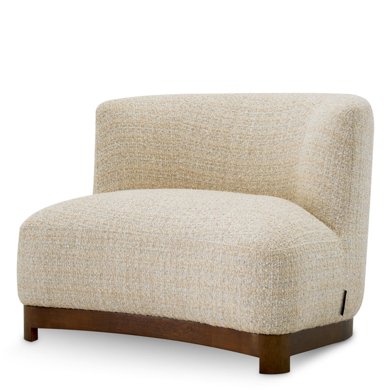 Stelvio Upholstered Chair, Winslow Chenille Beige