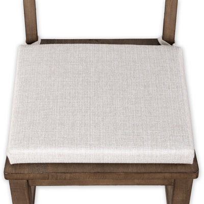 Birch Lane Turbo 2" Textured Solid Dining Chair Seat Pad with Ties - 14 Colors Available!