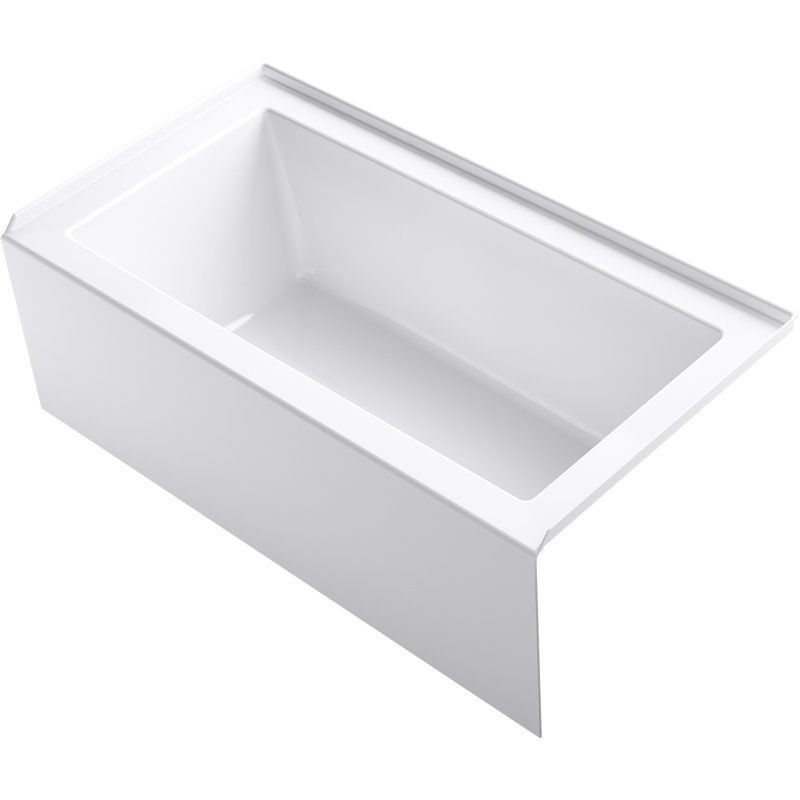 Underscore 60 in. Rectangular Apron Front Right Drain Bathtub in Cashmere Underscore 60 in. Rectangular Apron Front Right Drain Bathtub in Cashmere
