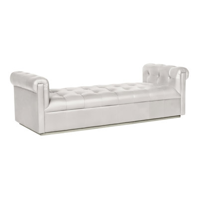 Thom Filicia Home Leather Chaise Lounge