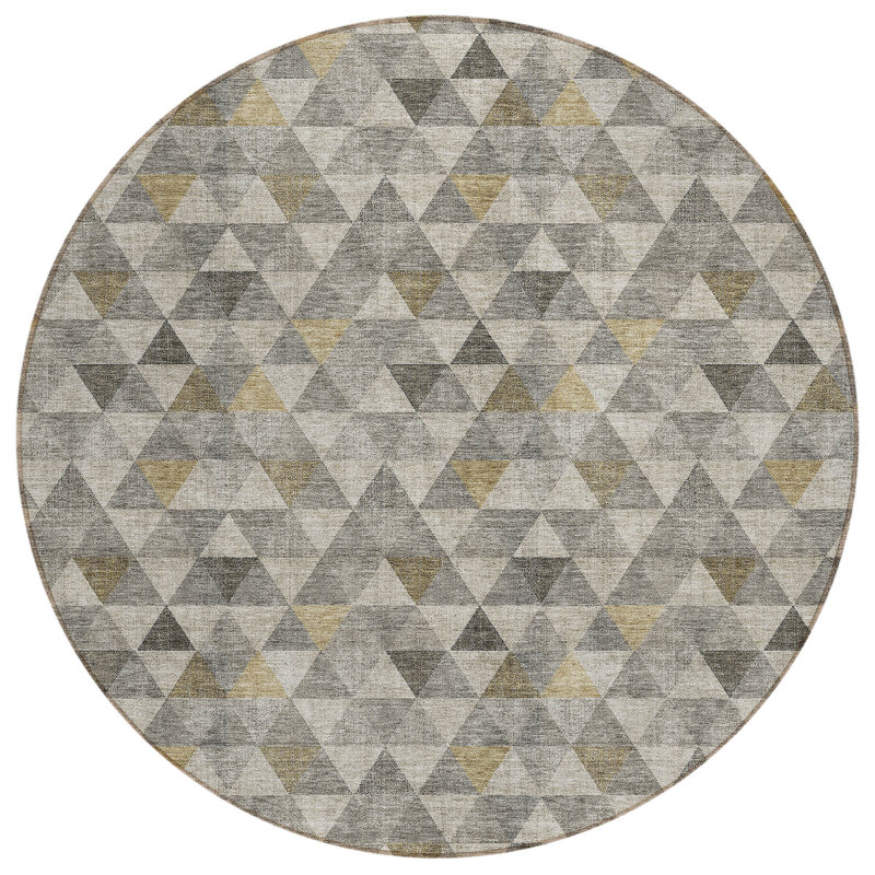 Khiri Geometric Rug, Round 8'