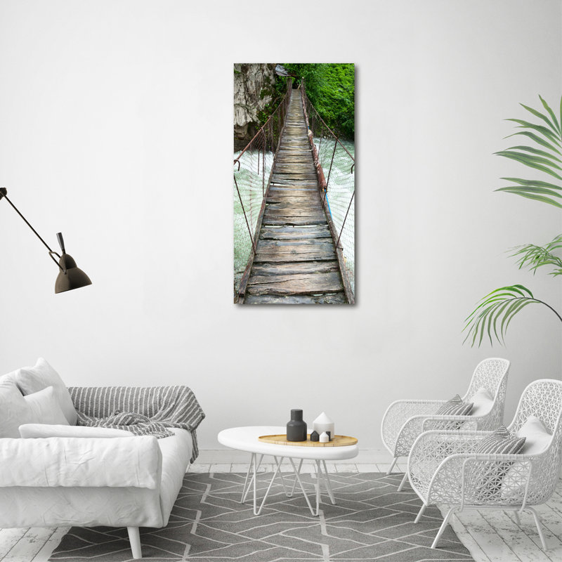 Suspension Bridge - Wrapped Canvas Print