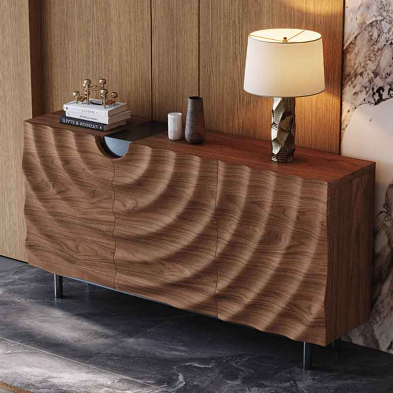 Sarthe Retro Design Sideboard, 35.43" H x 59.06" W x 15.75" D