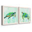 «Sea Turtle Swim I», ensemble de 2 peintures sur toile encadrées-463420130-463420143