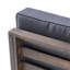 Fauteuil club en bois avec coussins d'eau, gris, coussins intérieurs gris Mid-Century