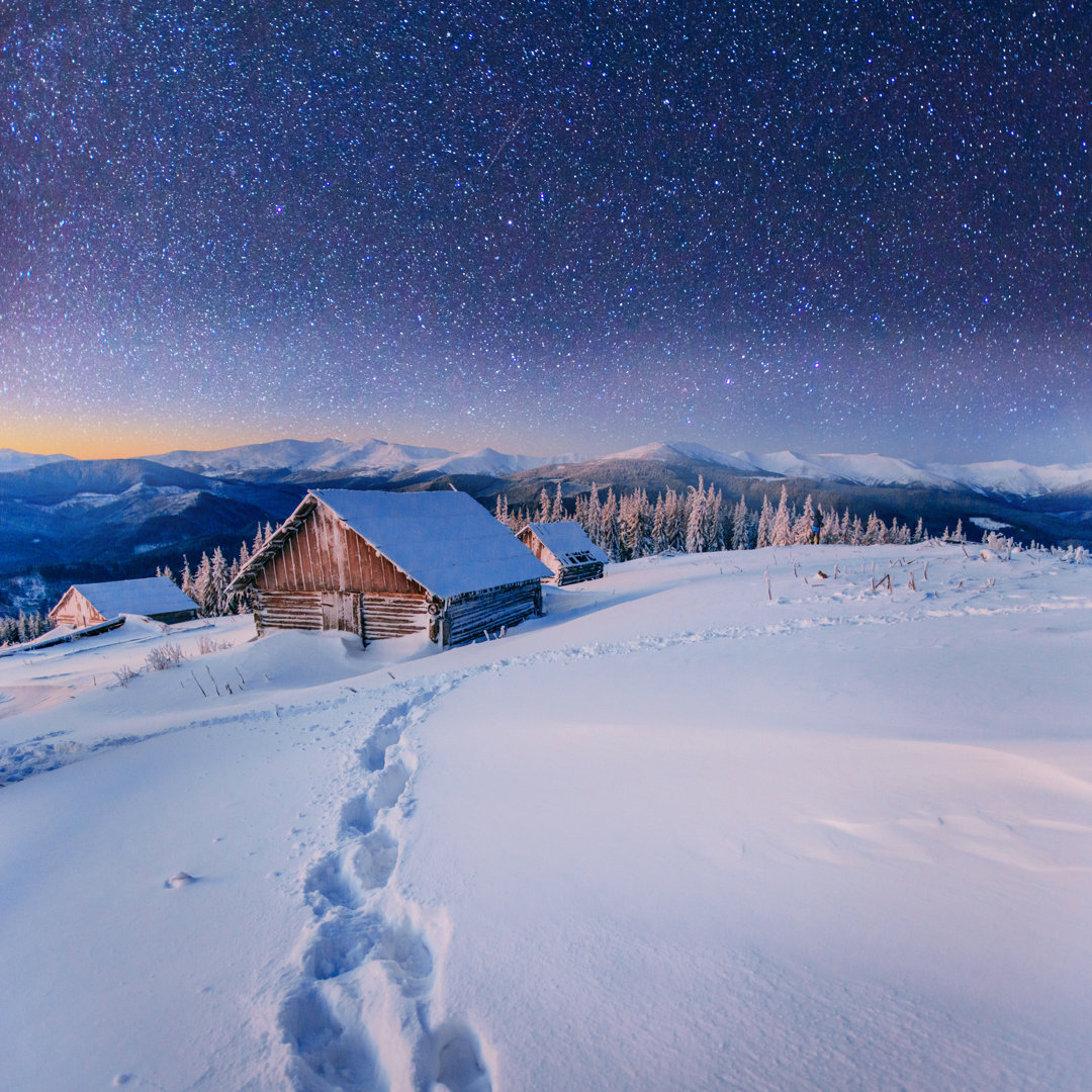 Fantastische Winterlandschaft - Leinwandfoto im Wickel