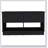 Hamilton Storage Bench, Two Open Shelves, Two Drawers -Black