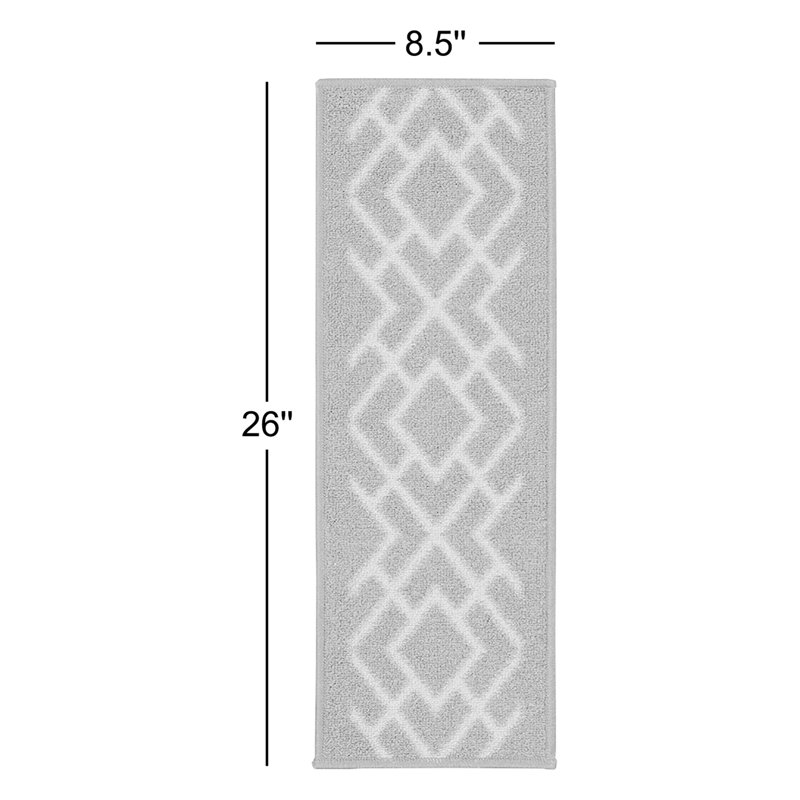 Tapis d'escalier en caoutchouc antidérapant pour escalier en bois, Rouge