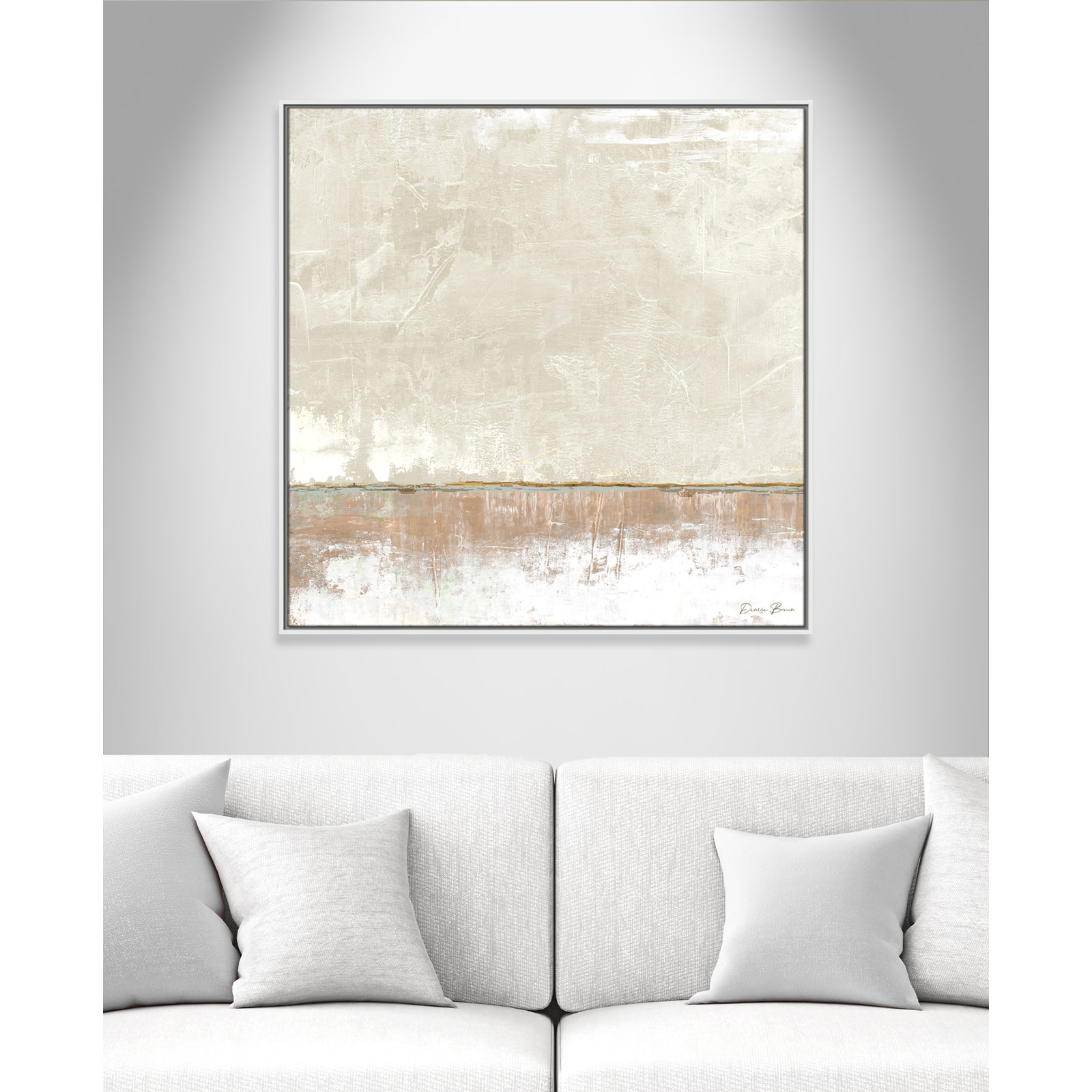 Delevan "Better Days II" Print, 37.5" H x 37.5" W, White