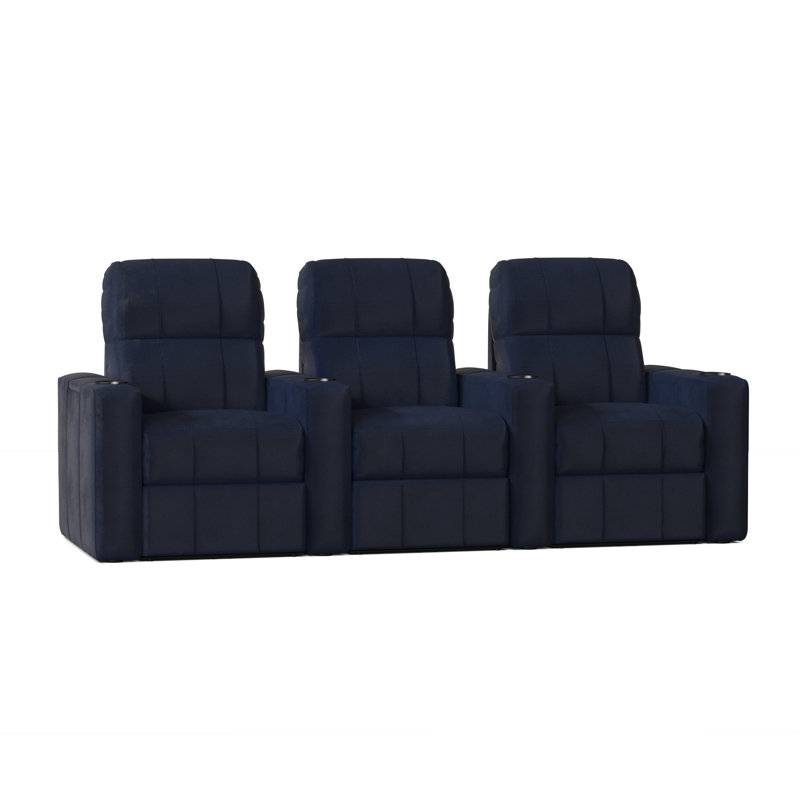 Canapé de cinéma maison 103 po Chrysander, Océan Smartsuede, Électrique