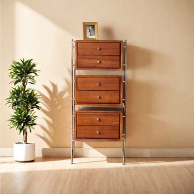 American style multi drawer storage bookcase