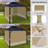 Aoodor Replacement 4-Panel Gazebo Sidewall Curtains-121327731-97531251